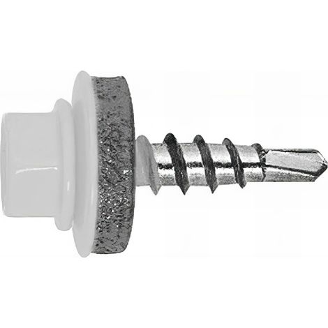 Vis autoperceuse acier-bois RAL 9010 - Blanc 4,8 x 35 P14 9010 - Boite de 250