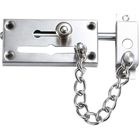 Chaîne de Porte,Chaîne de Porte en Acier Inoxydable,Chaîne de Sécurité de Porte,Chaîne de Verrouillage de Porte Pour la Chambre d'appartement d'hôtel Familial (1/5)