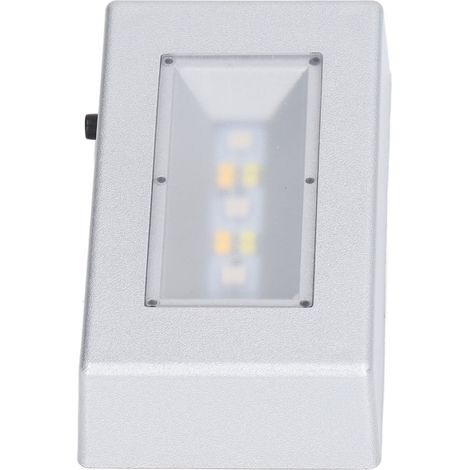 Support d'Exposition LED Rectangulaire en Argent avec Éclairage à Modes Multiples et Alimentation USB pour Pierres Précieuses et Minéraux (1/5)