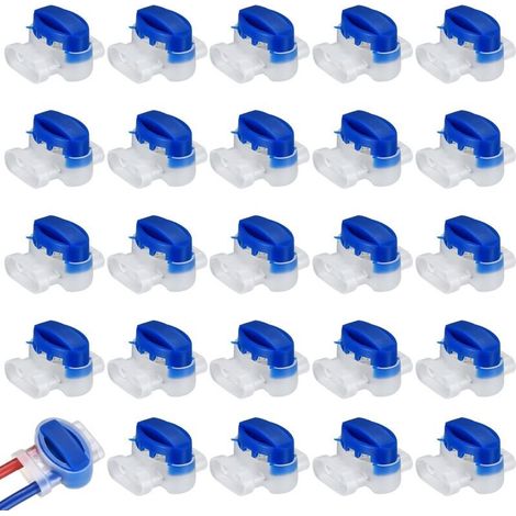 25 Pièces Connecteurs de Câbles pour Robot Tondeuse, Connecteurs de Câble Remplis des Résines- (1/5)