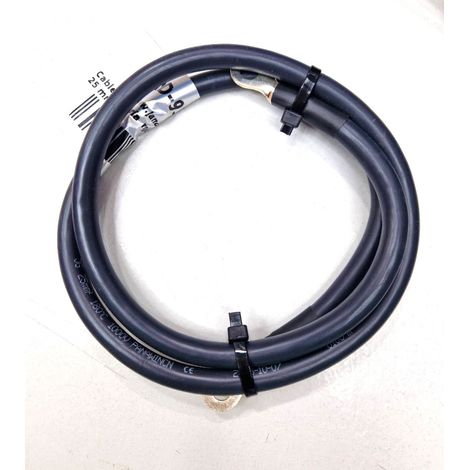 Jandei - Cable de batería Negro de 1 metro de 25 mm²
