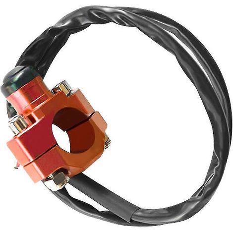 Bouton coupe-circuit/démarrage en aluminium pour guidon de 22 mm de moto, quad et VTT (1/5)