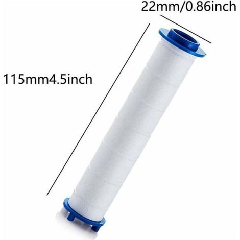 Filtre Coton PP - Pour Pommeau Douche - Compatible Tous Modèles Standard - Lot De 6 (1/4)