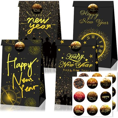 Neujahrs-Partytüten, Geschenktüten zum neuen Jahr, Partygeschenke (1/4)