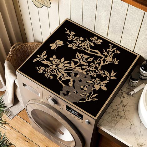 50 x 60 cm, Tapis de protection antidérapant pour lave-linge et sèche-linge, séchage rapide, compatible avec réfrigérateur, table de chevet, micro-ondes et douche.-AquaForge (1/3)