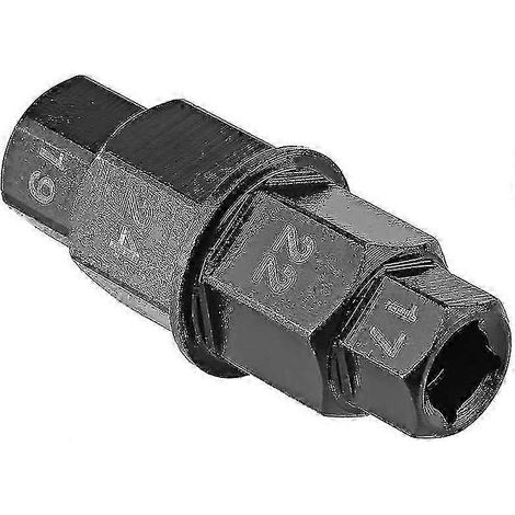 Jeu de clés Allen hexagonales pour adaptateur de douille de fusée de roue avant de moto - 3/8 pouce 17 mm 19 mm 22 mm 24 mm (1/4)