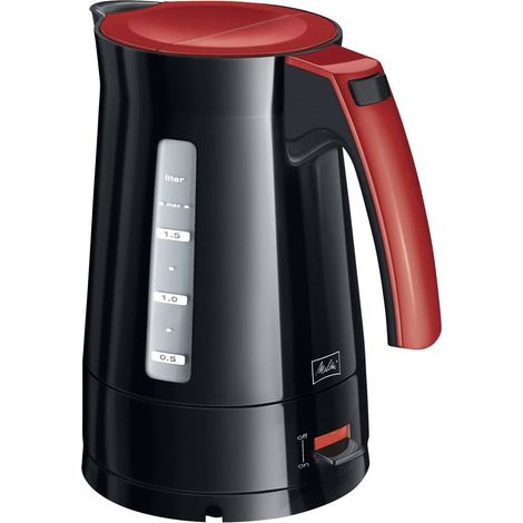 Melitta - melitta bouilloire enjoy aqua noir rouge - 6761190 - (1/4)