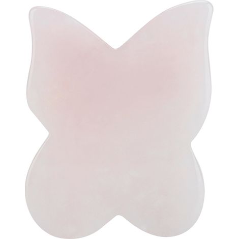 Plaque de massage en cristal de quartz rose naturel, pierre de gua sha pour soin du corps (1/5)