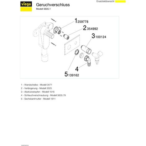 Viega piège 5635,1 369 156 DN40 / 50, chromé plastique, (1/5)