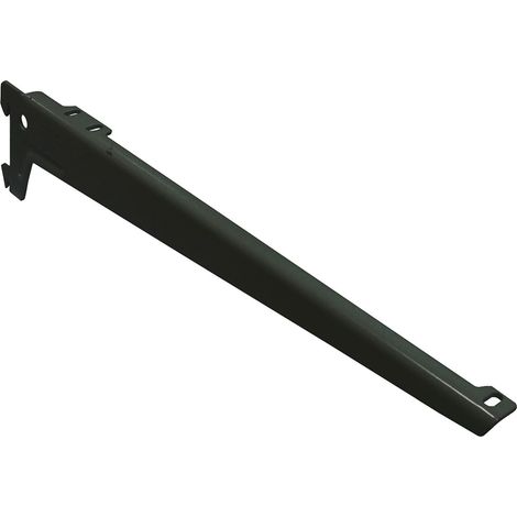 Reggimensole a 2 ganci angolate - 23 cm. - nero (1/2)