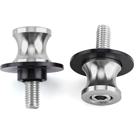 CNC-gefräste Motorrad-Hinterradschwingen-Spulengleiter, Schwingen-Spulenhalter (8 mm, Silber) (1/2)