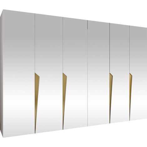 Armario Hartford 617, Blanco, 202x300x52cm, Puertas de armario: Con bisagras, Número de estantes: 0 (1/5)