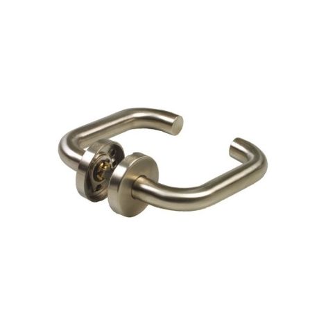 MANIGLIA INOX C/ROSETTA SET