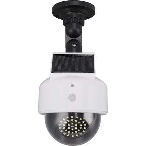 aqxreight Caméra Factice Solaire de sécurité Extérieure, Caméras de Surveillance Simulées à énergie Solaire avec Lumière LED Rouge Clignotante pour Caméra Intérieure et Extérieure Conçue (1/5)