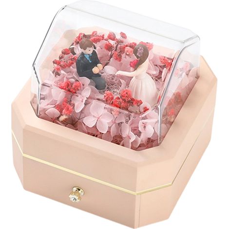 Caja Regalo - Caja Joyero Con Cierre Magnetico Y Forro De Terciopelo - Para Collares Anillos Pendientes - Rosa Claro - 1 Unidad (1/5)