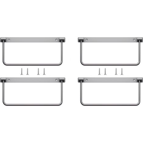 Scarpiera pieghevole per camper, realizzata in lega di alluminio, per riporre oggetti in camper, dimensioni 33 x 15 x 31 cm, confezione da 4. (1/4)