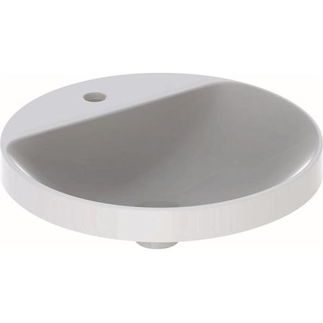 GE VariForm Einbauwaschtisch, rund mit Hahnlochbank, d:48cm, o. Ül., weiß (1/5)