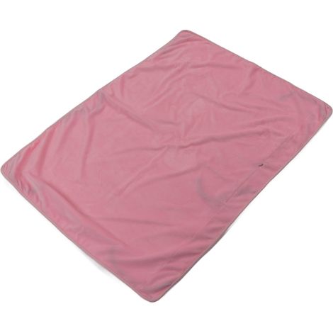 Babydecke, weich, warm, einlaufsicher, doppelseitig, Plüsch, tragbar, Decke/Schal für Zuhause und Büro, Rosa (1/5)