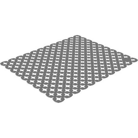 Tapis d'évier Rotho Space Wonder 40 x 33,3 x 0,4 cm anthracite