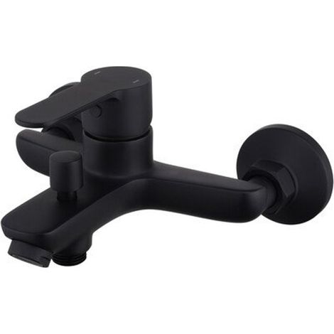 GO by Van Marcke Robinet de baignoire - 17,6cm - apparent - mitigeur - laiton noir mat