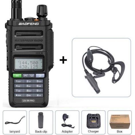 CGDJ10666-Baofeng walkie talkie 2022 PRO. étanche IP68. double bande. Radio amateur. UV 9R 136 174-400 MHz. mise à niveau de UV9R. (1/4)