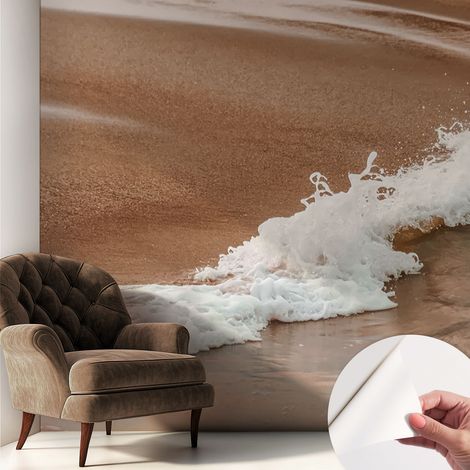 Papier peint adhésif décoratif avec colle pour salon chambre à coucher et bureau Design moderne et facile à poser Brise marine 250x250 cm (1/5)