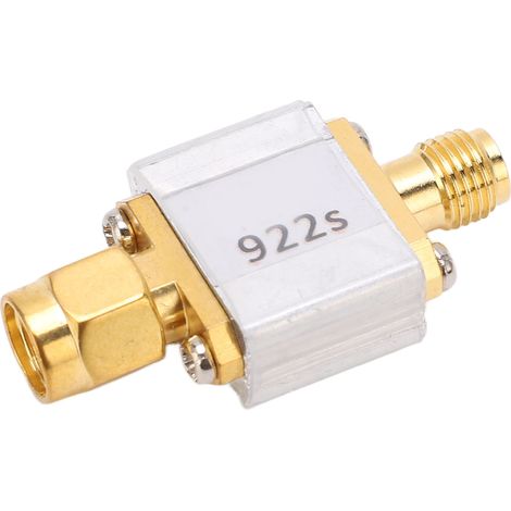 Filtre passe-bande 922,5 MHz, fréquence centrale, bande passante 1dB 5MHz, connecteurs SMA M/F, pour lecteur RFID. (1/5)