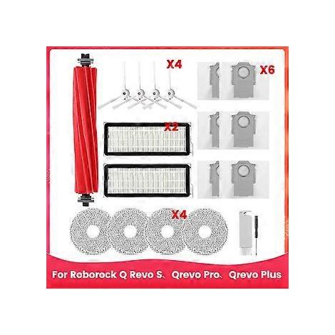 Accessoires pour aspirateurs robots QS, Qrevo Pro et Qrevo Plus : brosse latérale principale, filtre HEPA, lingettes de nettoyage, sacs à poussière (1/4)
