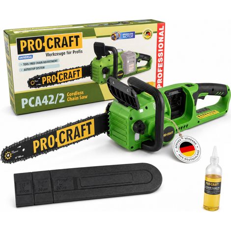 Motosierra a batería Procraft PCA42/2 40 V (2x 20 V) 406 mm Brushless Solo - sin batería, sin cargador (1/5)