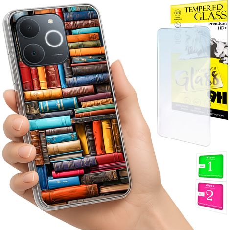 Custodia per Realme Note 70T con cover fotografica e vetro temperato 9H. (1/5)