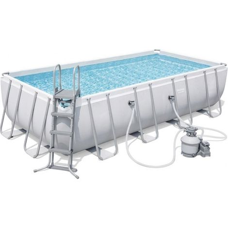 Piscina Fuoriterra Power Steel Rettangolare Giardino 549x274x122cm