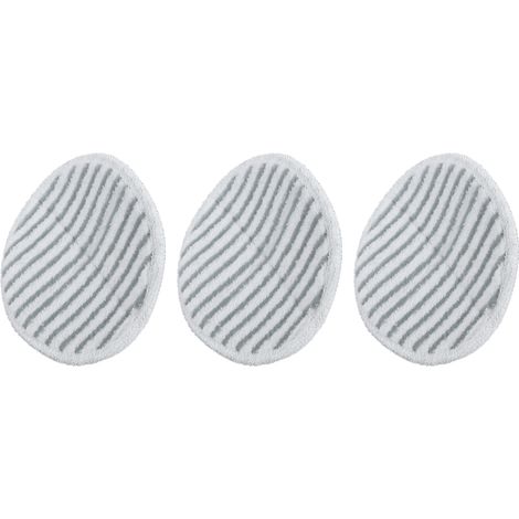 Lot de 3 lingettes de balai réutilisables en microfibre, accessoires pour balai Bissell 2124/2039/2037/2039A (gris) (1/5)
