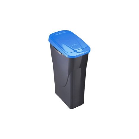 Seau avec couvercle 15lt écobin avec couvercle bleu 42x31x20cm mondex.