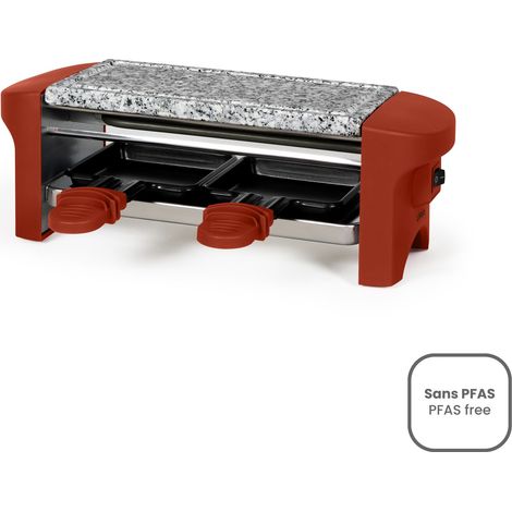 Raclette-grill für 2 personen, 350 w, rot - Livoo - DOC156RO