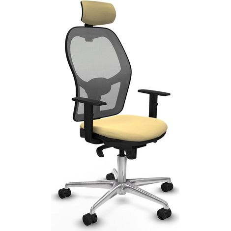 Piqueras y Crespo Jorquera Ergonomischer Bürostuhl Creme