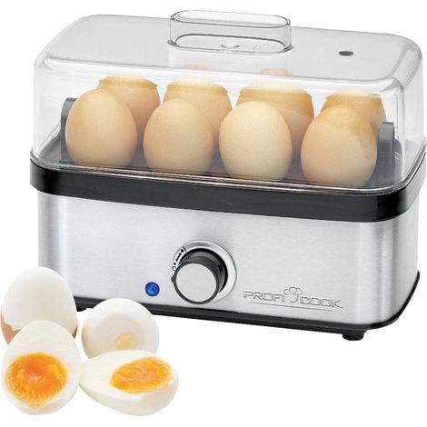 Profi-cook PC-EK1275 Cuocitore per uova in acciaio inox per 8 uova (1/5)