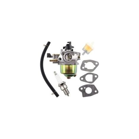 Carburatore con filtro dell'aria per motori Honda GXV120, GXV140, GXV160 - Ricambio compatibile per tosaerba - Crezuo (1/4)