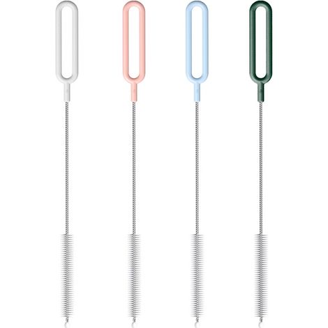 Lot de 4 brosses de nettoyage pour pailles, pour nettoyer les bouteilles d'eau, les pailles à boba et les gobelets à smoothie. (1/5)