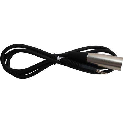 Cable de micrófono Vitalco XLR de 3 pines con conector jack estéreo de 3,5 mm y 5,0 m de longitud. (1/5)