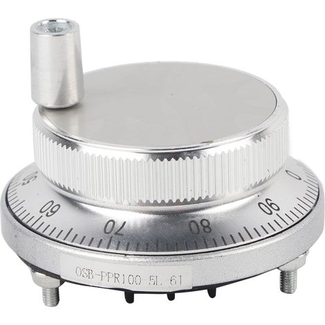 5V 60MM Hand Wheel Pulse Encoder Mill Router Manual Control For CNC System (White)