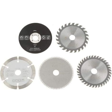 85-mm-Hartmetall-Kreissägeblatt, 15 mm Innendurchmesser, 5-teiliges Set zum Schneiden von Marmor, abriebfest (1/5)
