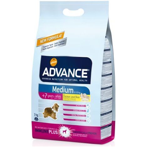 Advance chien medium + de 7 ans poulet 3kg (1/2)