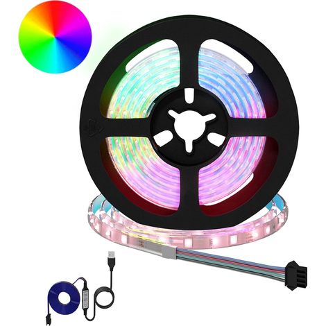LED Streifen 2 pcs Schwarz und Transparent 1300 mm