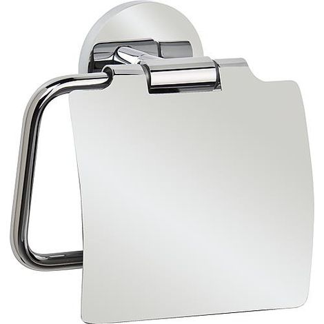 support Dérouleur papier WC Laiton chromé avec couvercle (1/2)