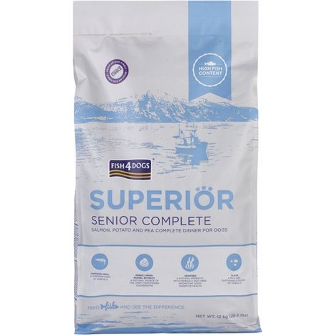Fish4Dogs Superior Senior con salmone 12 kg (1/3)