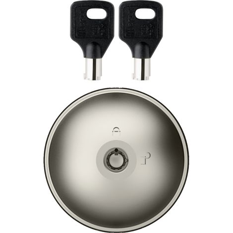 Meroni – Serrure antivol utilitaire UFO2 simple – Acier inox haute résistance – Installation sur portes arrière et latérales – Dispositif de sécurité supplémentaire