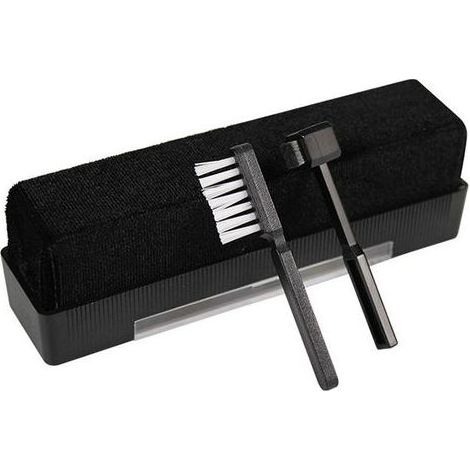 Kit de nettoyage de disques vinyles, brosse de nettoyage antistatique en velours pour disques vinyles, brosse de stylet pour platine vinyle et nettoyage de CD/VCD/DVD (1/5)