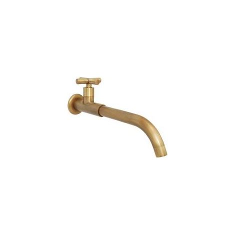 Langer, antiker Gartenwasserhahn aus Messing, 360° drehbar, ideal für Küche, Spüle, Schwimmbad, Handwaschbecken. (1/5)