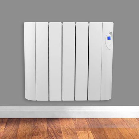 Futura 900W Oil Filled Electric Radiator Panel Heater 24/7 Day Timer Lot 20 Wall Mounted Low Energy Retention Heater (1/5)