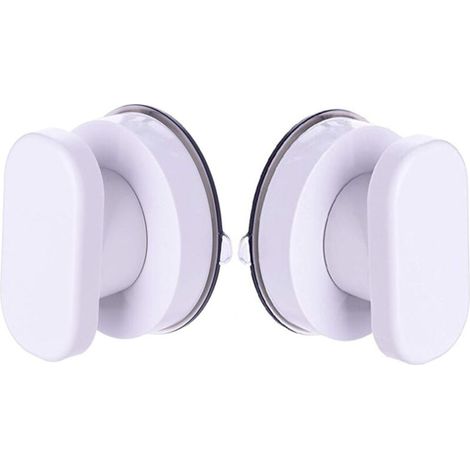 2Pcs Ventouse Forte Tirer Poignées, Sucker Main Courante,Boutons de Placard Poignée de Porte de Placard de Tiroir Poignées en Verre de Poignée d'adsorbant (1/4)
